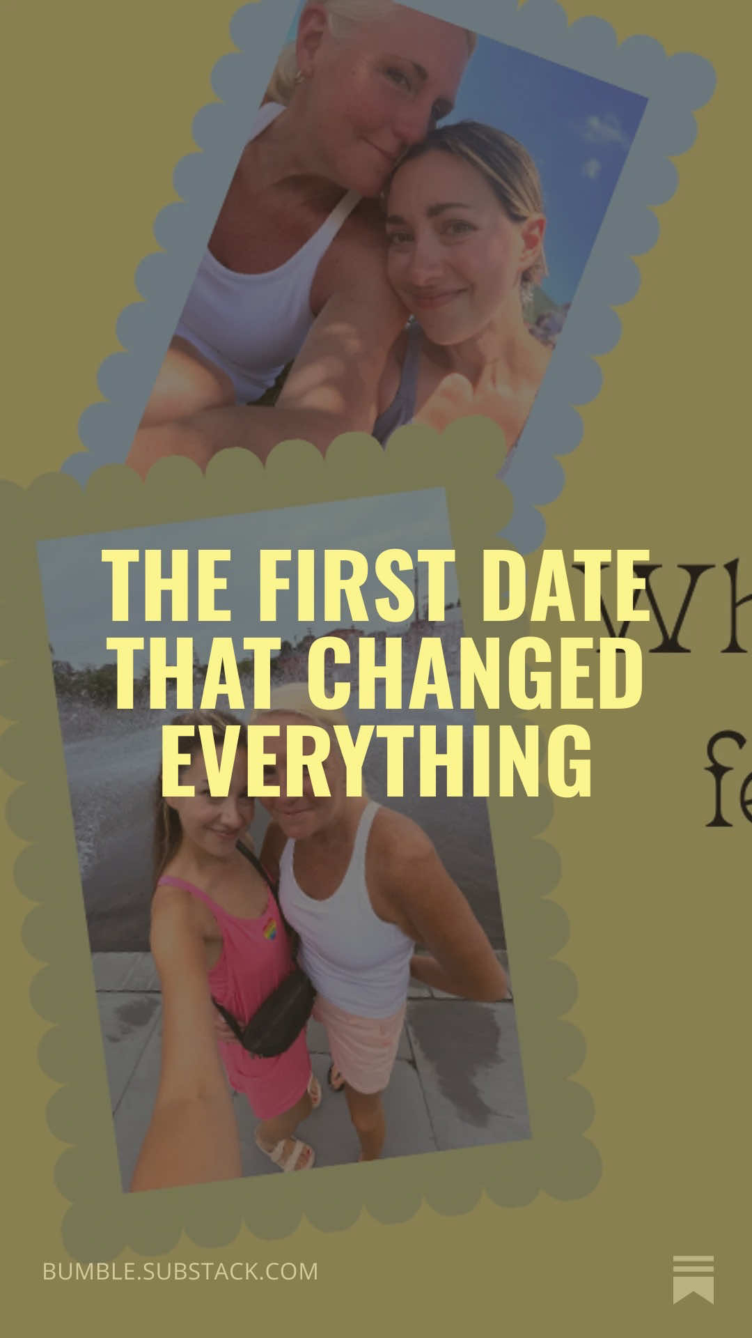 We’ve shared pieces of our story over the years. This Thursday, we’re excited to share the complete version on Bumble’s Substack. ❤️ @Bumble #wlw #lesbiansoftiktok #agegaplesbians #agegap #agegapmarriage 