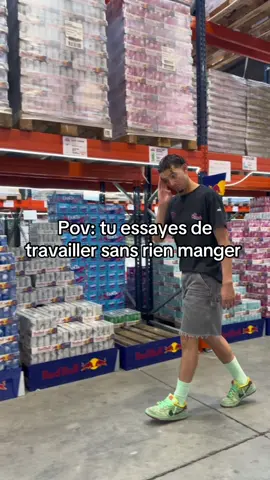 Pov: tu essayes de travailler sans rien manger 🫣 #fyp #pourtoi #redbull #iconiksweet #grossisste 