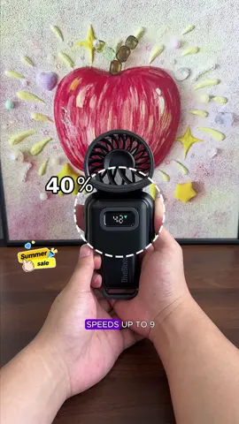 🌡🥵If you overheat out of nowhere, this is such a smart thing to keep nearby. #portablefan #handheld #handfanTiktokshopsummersale#fan 