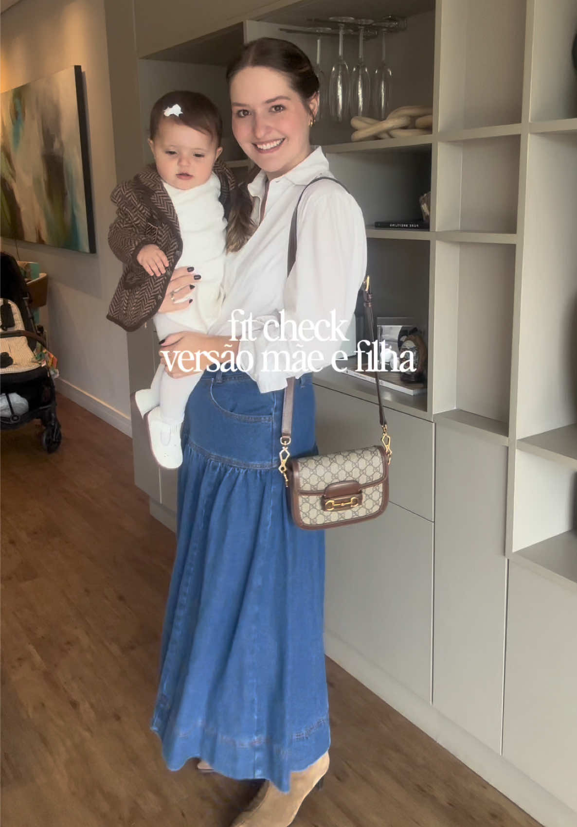 Não é todo dia que a diva está para look do dia 😂 #fitcheck #lookdodia #moda #mae #baby 