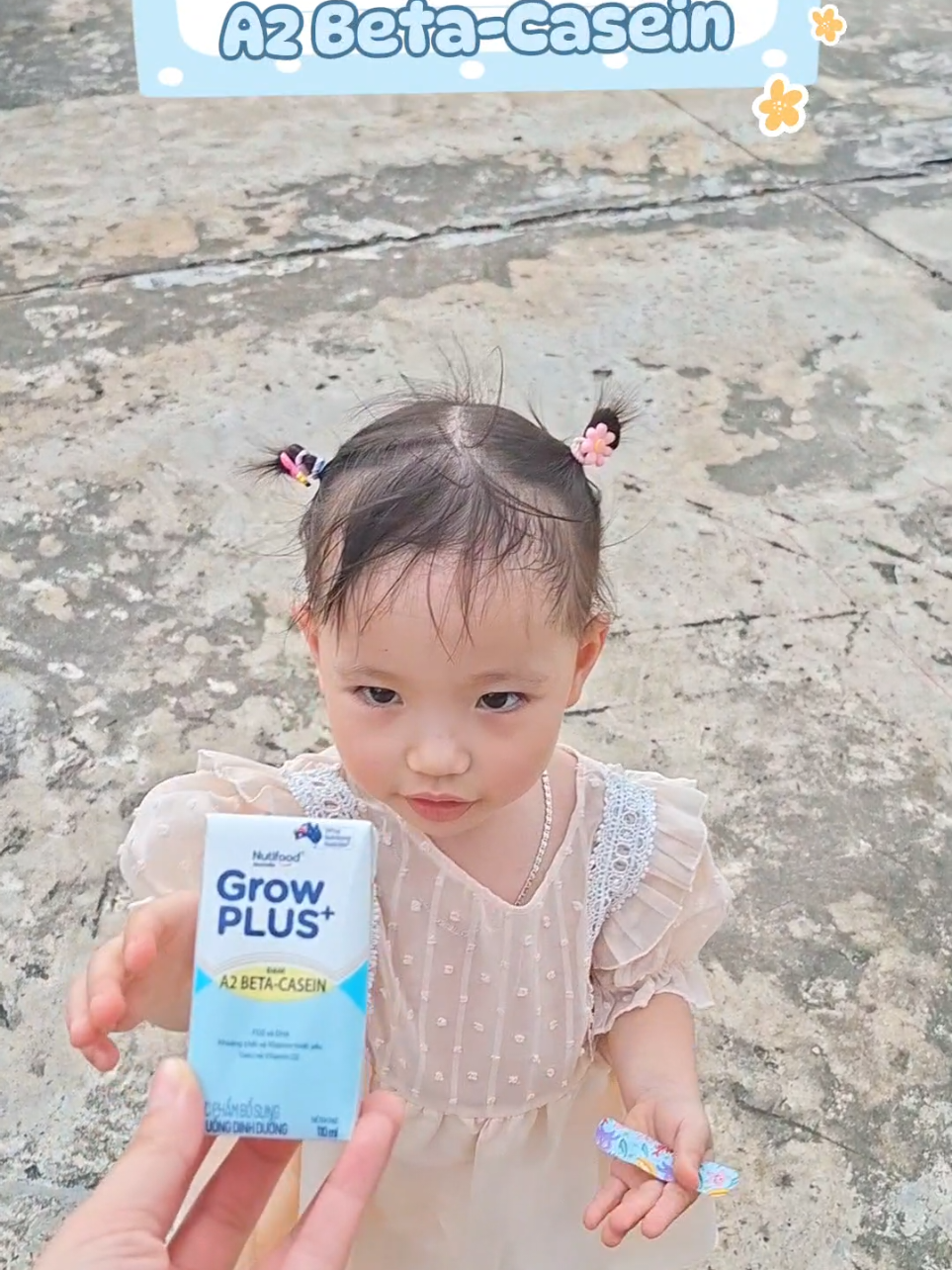 Cứ nghĩ con sẽ không thích dòng sữa nhạt nhưng không ngờ sau khi thử uống sữa A2 Beta-Casein của nhà GrowPlus+ thì con lại 