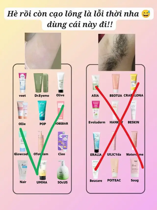 Đừng vội lướt qua! Chia sẻ & Review các dòng kem tẩy lông bình dân hot hit nhất đây. Là một đứa thuộc hệ 