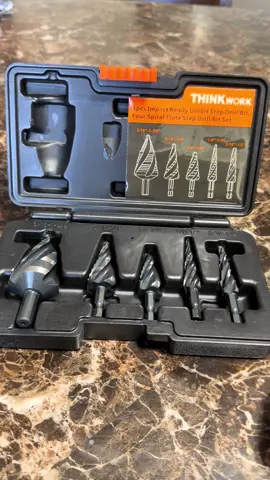 #bluecollar #elctrician #toolsofthetrade #tools The ThinkWork Step Bit is a must-have for DIYers, mechanics, electricians, and anyone working with tools. Designed to drill multiple hole sizes with one bit, making clean, fast holes through metal, wood, and plastic while saving time and space in your toolbox.