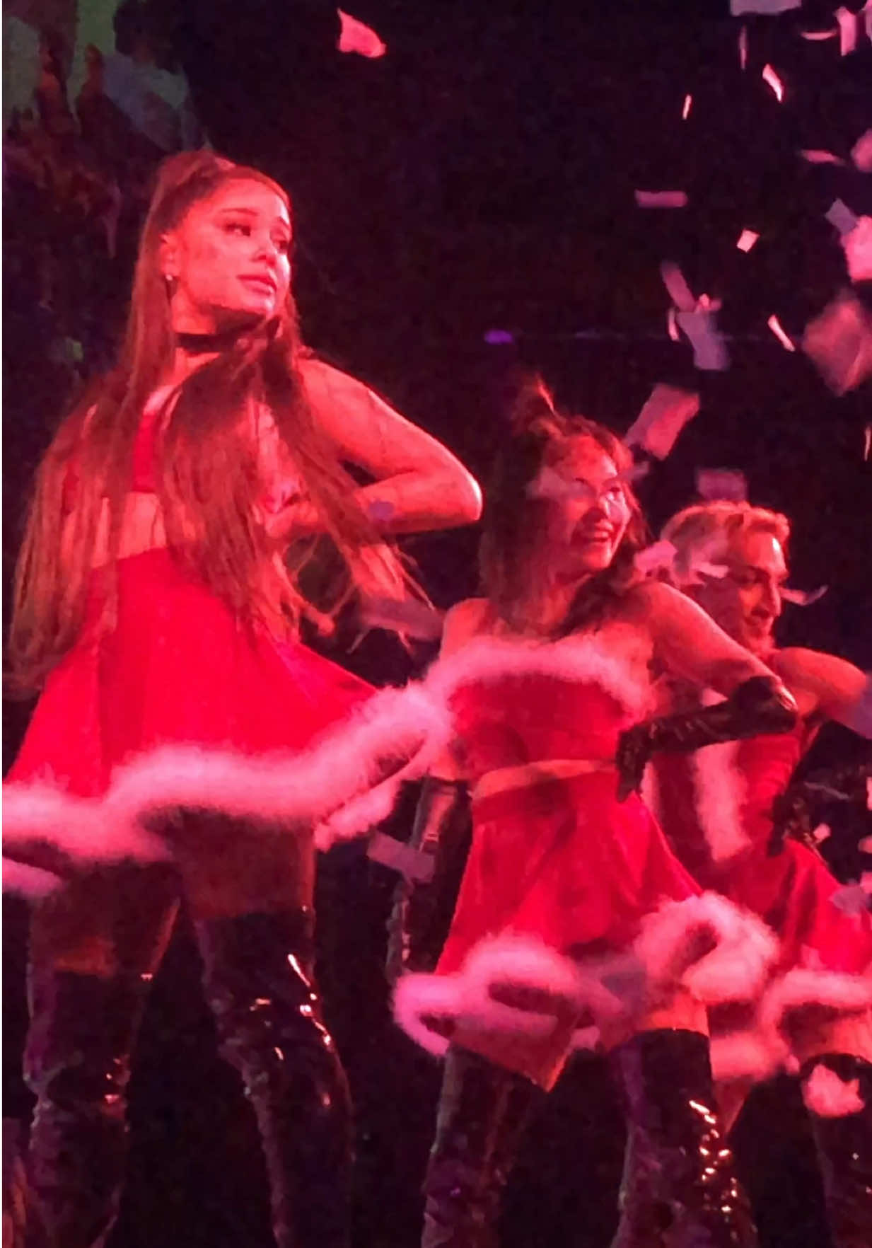 the santa outfit❤️ tun swt sf 2019 ive never loved anyone more  @arianagrande #arianagrande #sweetenerworldtour #thankunext 