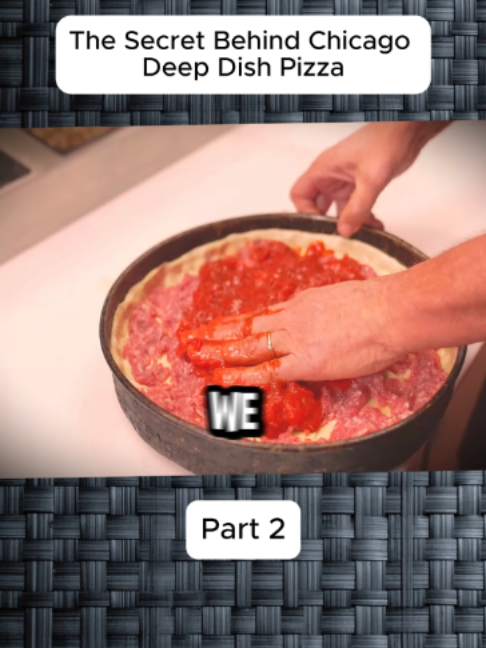 The Secret Behind Chicago Deep Dish Pizza #cooking #fyp #viral #trendiing