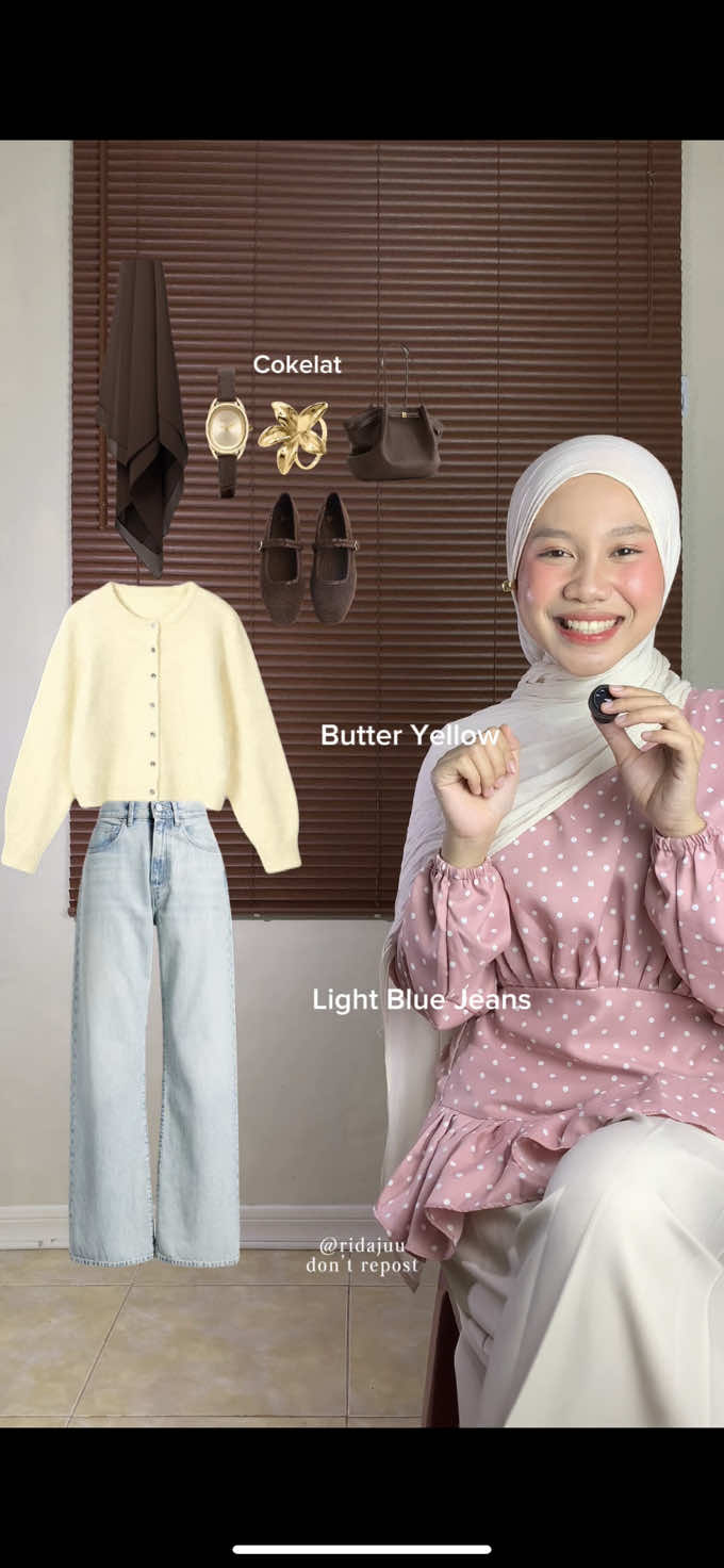 Next warna apalagi nih guys? Jangan komen di bawah 💌🤏🏻🤗 #rekomendasioutfit #colorcombo #mixandmatch #outfitideas #outfitinspo 