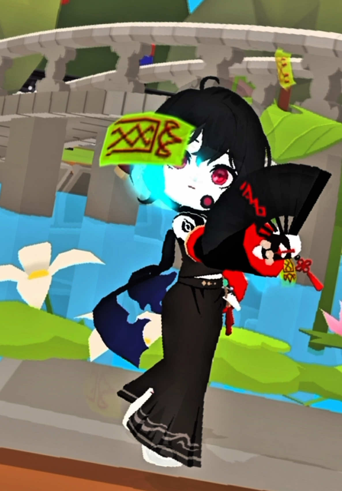 NEW PACKAGE REVIEW ‼️🌙✨ Crimson Moon Exorcist Outfit is finally here! ❤️🖤 dark vibes, unique details, and definitely one of the coolest outfits lately👹 worth buying or easy skip? let me know your rating! 👇 #playtogether #playtogetherindonesia #playtogetherglobal #playtogethervng #trendplaytogether 