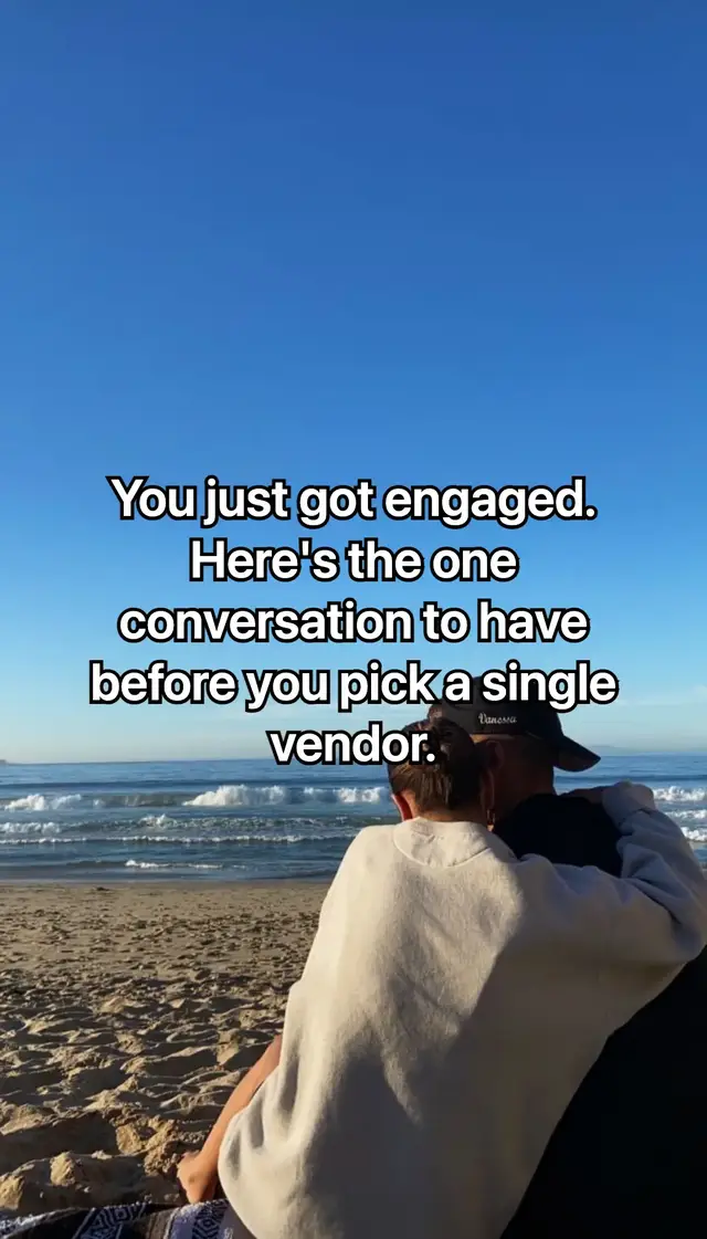 three weeks into engagement planning and we hadn't asked each other the one question that actually mattered. the venue can wait. this can't. what's the thing you haven't said out loud yet? 🤍