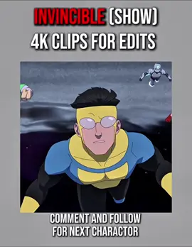 INVINCIBLE 4K CLIPS FOR YOU TO USE❤️❤️❤️❤️❤️ follow and comment for next charactor #invincible #markgrayson #mark #4kclips #viral