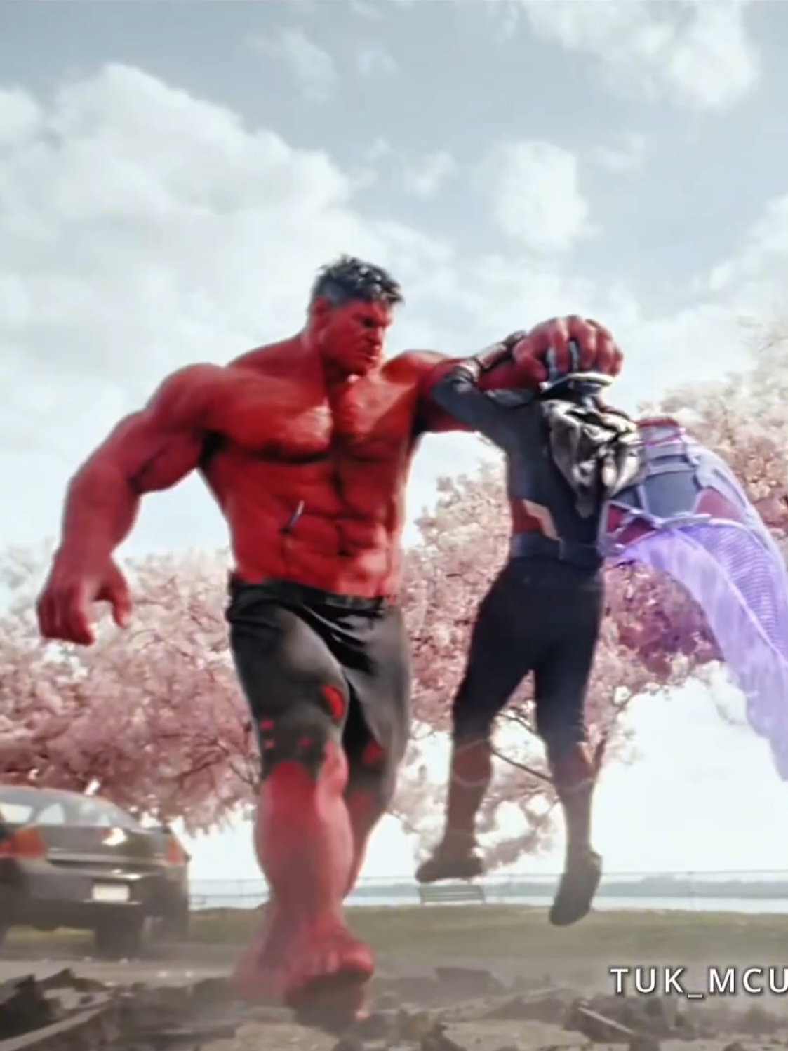 Red hulk is incredibly powerful 💪🔥#redhulk #thefalcon #marveltok #Marvel #edit 