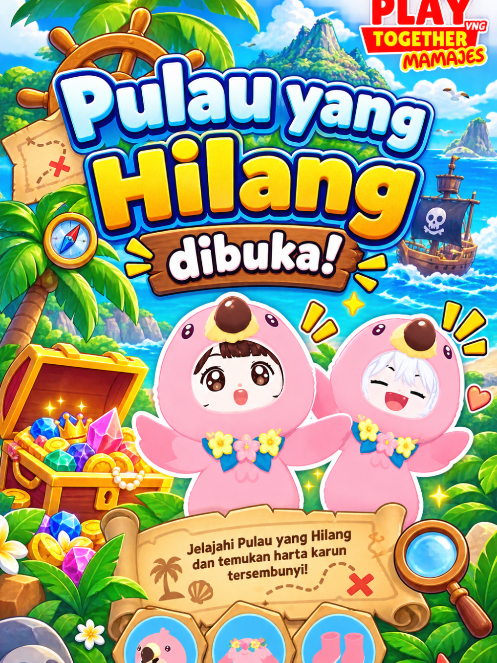 Pulau yang hilang dibuka , absen yuk siapa yg sudah dapet #MAMAJEPT #PLAYTOGETHER #PLAYTOGETHERID #PLAYTOGETHERVNG #PTGCREATOR 