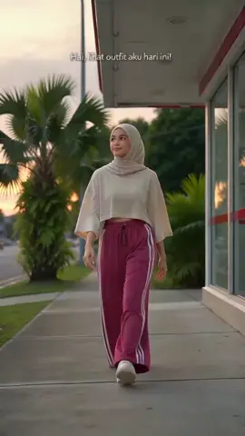 Kaki seluar longgar sangat bagus sorok lemak, tutup pinggul dan paha besar dengan mudah #soroklemak #seluaruntukmontok #plussizeootd #sayajual 
