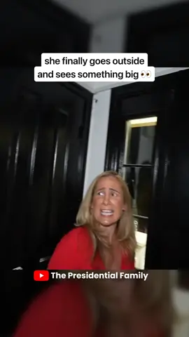 she finally goes outside and sees something big 👀