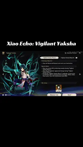 You need insane DMG and ER for him tho. The first part is very easy so I didnt include it here (But will post about it if someone asks) You also need to keep defeating the other mobs to heal, try not to get hit a lot cause that would cost you time  #GenshinImpact #xiao #genshinxiao #hoyocreators 