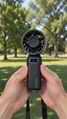 Need a portable fan? The DiveBlues Rechargeable Portable Fan is a lightweight and battery powered handheld fan. Whether you are using it for travel, outdoor activities, commuting, camping, or trips to the beach, this fan provides strong airflow. It is also suitable for indoor office desk use, bedroom settings, and concerts. This multifunctional fan features 100 gear speed settings and a 15 hours LED display. Add to cart to get yours. #fyp #portablefan #travelessential #deskfan #Moras