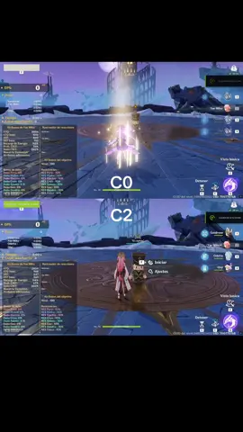 Odette C0 vs C2 🙇‍♀️ #GenshinImpact #odette #snezhnaya