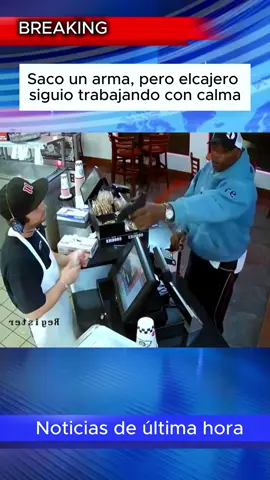 A staff member faced a threat and never lost his composure #foryou #news #foryoupage #tiktok