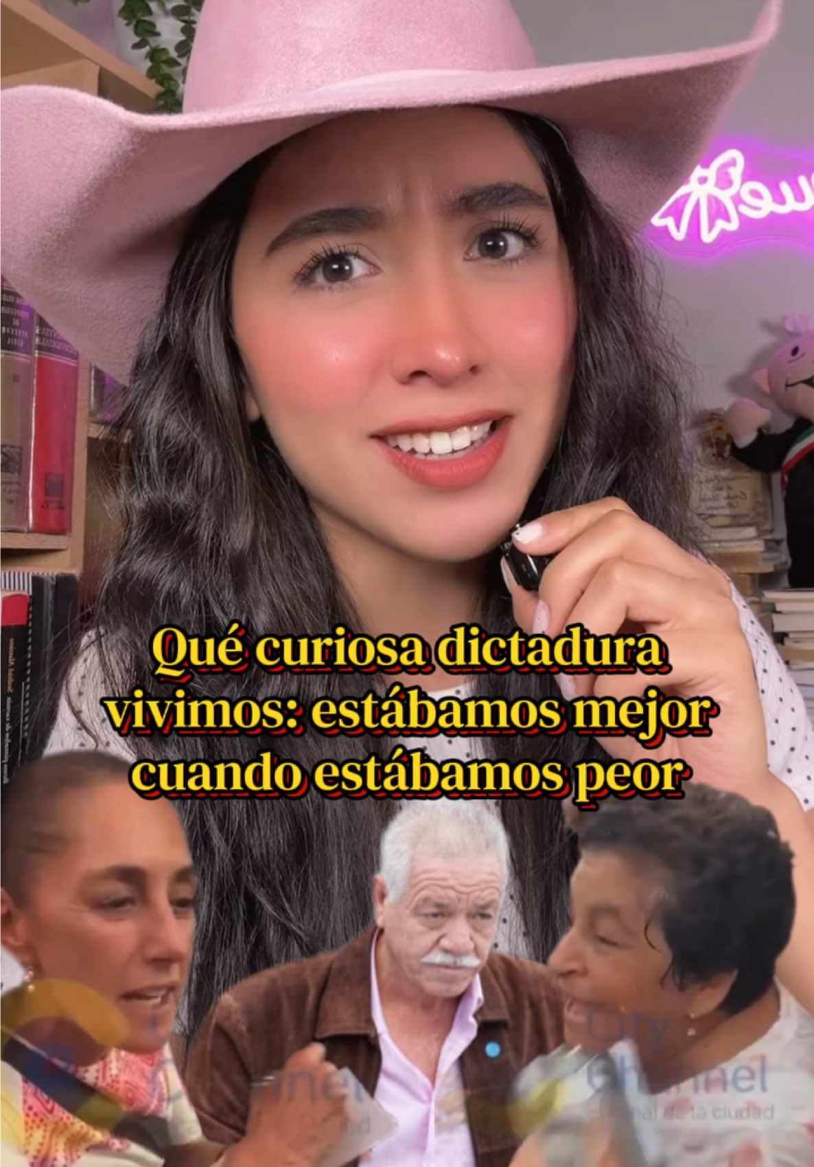 Qué curiosa dictadura vivimos: estábamos mejor cuando estábamos peor.  #claudiasheinbaum #mexico #politica #morena #tampico