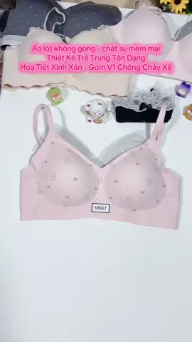Áo lót không gọng đệm mỏng 1cm #xuhuong #viral #bra #aolot #aolotsumem 