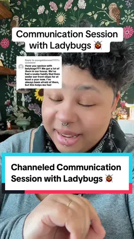 Replying to @orangeblossom11111 🐞🐞🐞#animalcommunication #animalcommunicator #petpsychic #petmedium #telepathy 