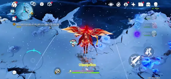 New wings for Pyro Character 🔥🔥🔥 it’s so fit with them, especially Dehya & Mavuika 😍 thank you so much for the name card and glider kub @Agnozia 🫶🫶 #Dehya #HuyGolden #GenshinImpact 