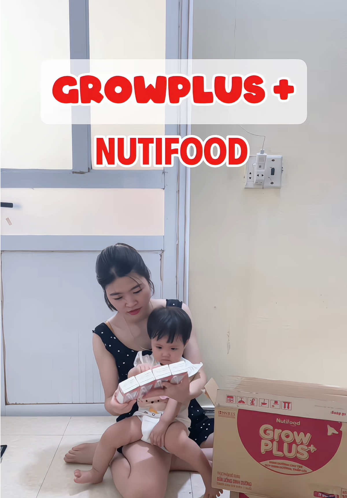 Tháng nào cũng săn vài thùng cho bé nhà mình uống vì bé quá mê  #NutifoodGrowPLUS #DonBayTangCan #TayChamHangNang