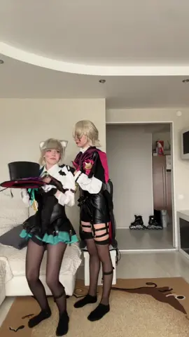 Lynette-@Milka  #cosplay #fypシ #lyney #lynette #GenshinImpact 