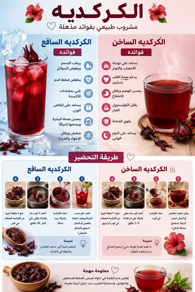 #مشروب #وصفات طبيعيه #اسرار المطبخ #فوايد الاعشاب والكركديه