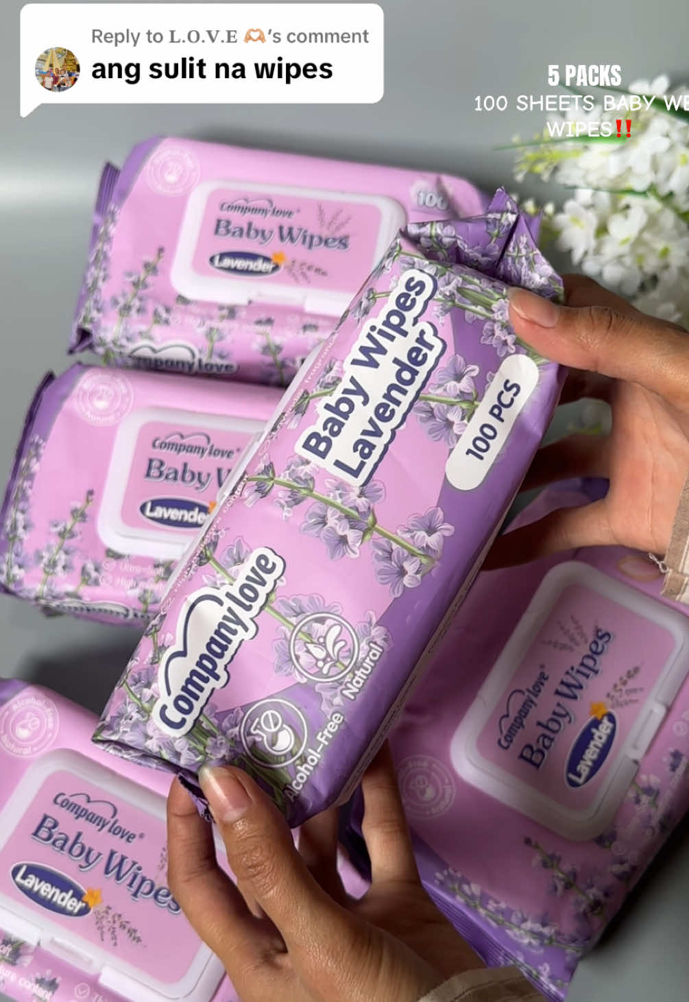 Replying to @𝐋.𝐎.𝐕.𝐄 🫶🏼 5 packs baby wet wipes #babywetwipes #babywipes #wipes 