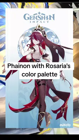 next is Da Wei with Rosaria's color palette ig #phainon #phainonhonkai #phaidei #hsr #rosariagenshinimpact 