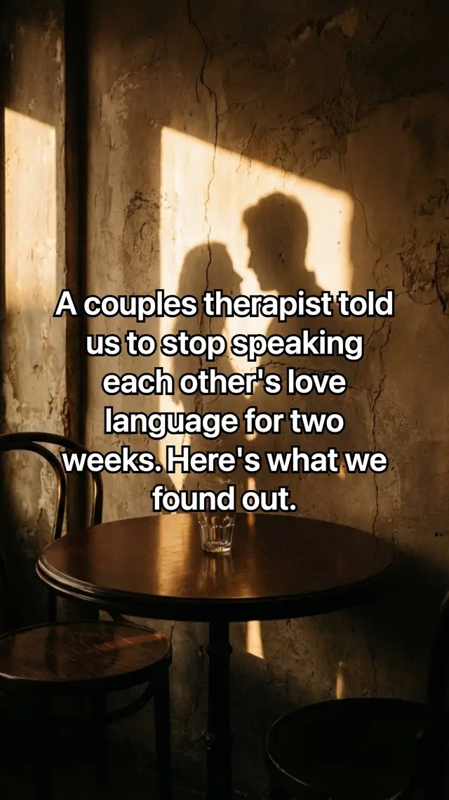 four years of perfectly executing his love language and he just wanted me to sit next to him while he ate the sandwich. the quiz isn't wrong — it's just not finished until you ask the follow-up question. what's the version your partner actually wants that you've been guessing at?