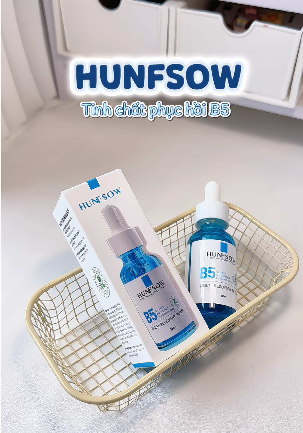 Chân ái cho ai đang cần phục hồi da nè #hunfsow #hunfsowvietnam #serumphuchoi #serumb5  #skincare 