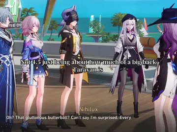 Imagine being so notorious for your eating habits that even an aeon insulted you LOL and then we actually got to debate with him later on that was silly he sounds exactly how I expected #HonkaiStarRail #hsr #hsripc #taravan 