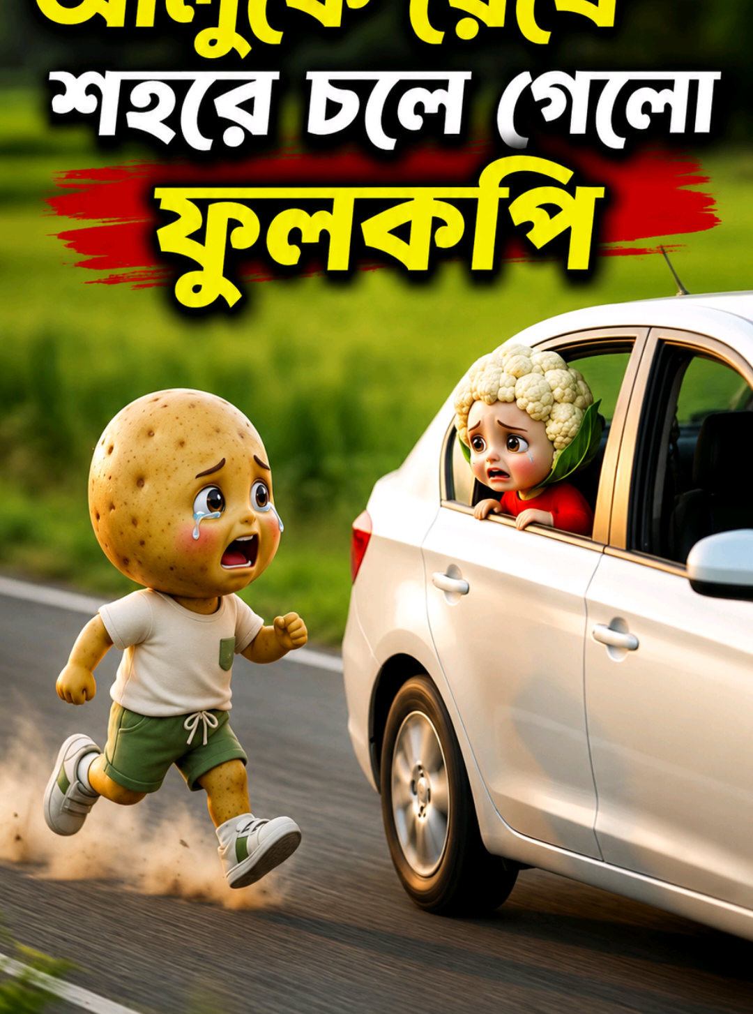 আলুকে রেখে শহরে চলে গেলো ফুলকপি #cartoon #drama #aivideo #reelsvideo 