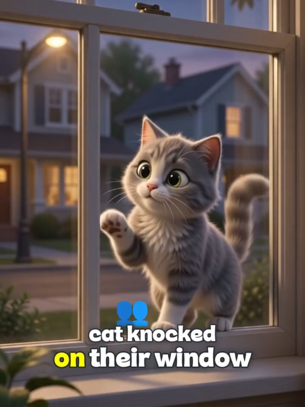Everyone thought the cat wanted food… but she was trying to tell them someone was in danger. 🐈🌧️❤️ Sometimes, the smallest heroes make the biggest difference. #cat #EmotionalStory #animallover #english  #viralshorts