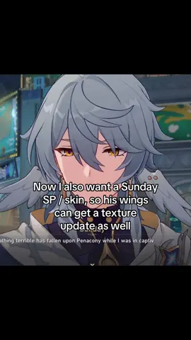 Alright you got me, Sunday SP / skin when???☺️ maybe he would even get new piercings with it, Hoyo once you add the ticket please give his wings a little upgrade 🥹 I would even pay for it 🥹🥹 #sundayhsr #sundayhonkaistarrail #sundayedit #hsr #HonkaiStarRail 