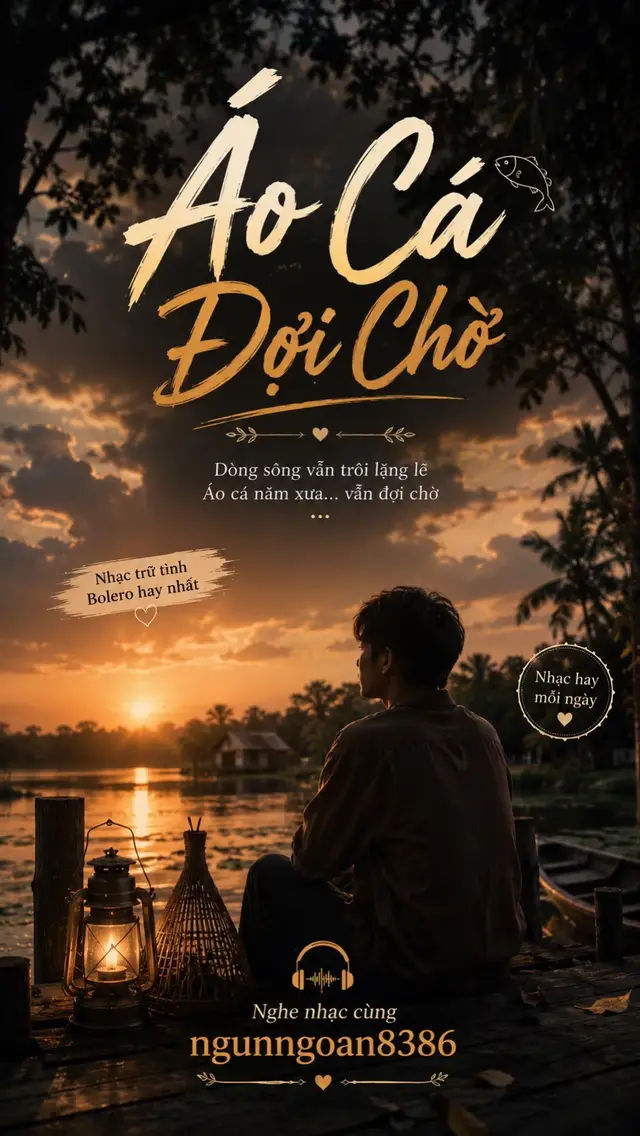 Có những nơi dù thời gian đi qua bao lâu vẫn khiến mình nhớ rất rõ. Một bờ ao cũ. Một chiếc cầu gỗ. Một buổi chiều vàng nắng. Và một người từng ngồi đó, tin rằng rồi sẽ có ngày ai đó quay về. Ao Cá Đợi Chờ mang màu sắc trữ tình, bolero rất mộc mạc, rất quê và rất hợp với giọng nam sâu lắng. Không cần câu chuyện quá ồn ào. Chỉ là nỗi nhớ nằm yên giữa khung cảnh quen thuộc. Dòng nước vẫn trôi. Chiếc xuồng vẫn nằm bên bến. Hoàng hôn vẫn xuống mỗi chiều. Chỉ có người trong lòng là chẳng biết giờ đang ở đâu. Có những lời hẹn ngày xưa tưởng chỉ nói cho vui, nhưng đến khi thời gian qua đi mới thấy mình vẫn nhớ. Không phải vì chưa muốn bước tiếp. Mà vì có những kỷ niệm gắn với một nơi quá sâu, chỉ cần quay lại là mọi cảm xúc lại ùa về. Nếu bạn thích nhạc bolero, nhạc trữ tình, nhạc quê hương và những bài hát giọng nam nhiều cảm xúc, thì Ao Cá Đợi Chờ rất hợp để nghe vào buổi chiều hoặc những lúc muốn tìm lại một chút bình yên. Có những người mình không còn chờ nữa… nhưng nơi từng chờ họ thì vẫn ở đó, như chưa từng đổi thay. 🌾 🎧 Nghe nhạc cùng ngunngoan8386 #AoCaDoiCho #NhacBolero #NhacTruTinh #GiongNamTamTinh #ngunngoan8386
