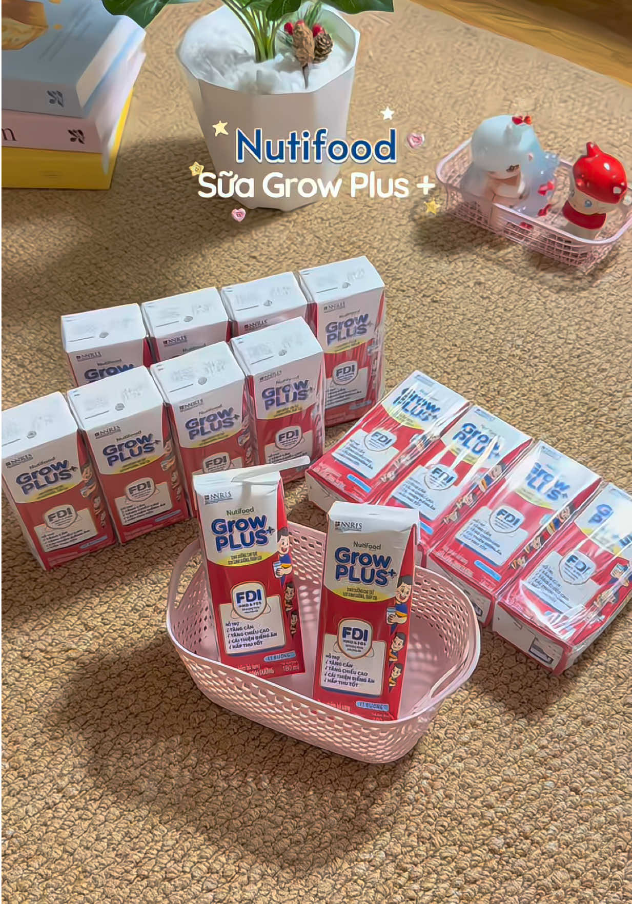 Các mẹ có bé chững ki thì nên tham khảo dòng sữa Growplus+ đỏ này nha#NutifoodGrowPLUS #DonBayTangCan #TayChamHangNang 