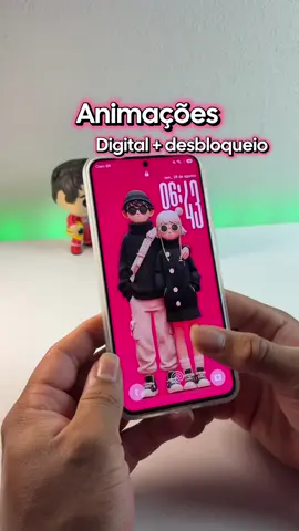 Animações ,digital + desbloqueio  #samsung #galaxya57 #dicas #Tech #oneui8 