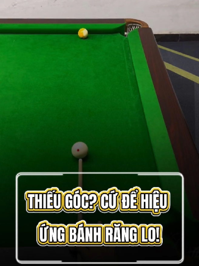 Thiếu góc? Cứ để hiệu ứng bánh răng lo! 🎱🔥 #KyThuatBida #Billiards #Bida #meobida #HocBida 