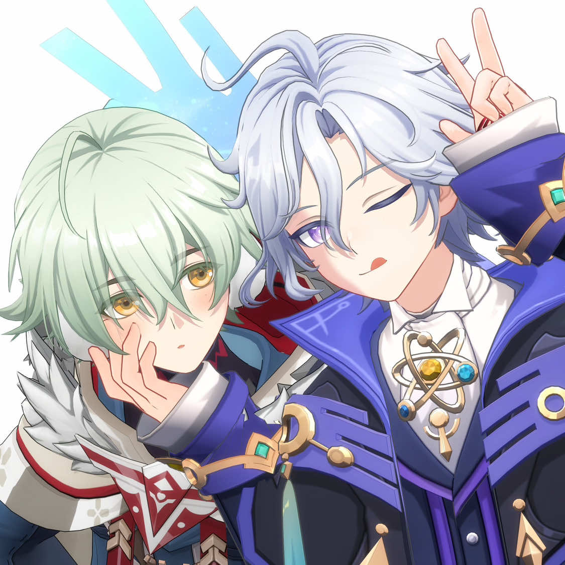 ꒰꒰  ݂   𓏼   #MITYOSHA   ˚ִִ ⎯ ✿   gen don’t know how to word it but ok… (video, and thumbnail is from @/kefdpa on x/twitter) #GenshinImpact #alyosha #mitya #fyp