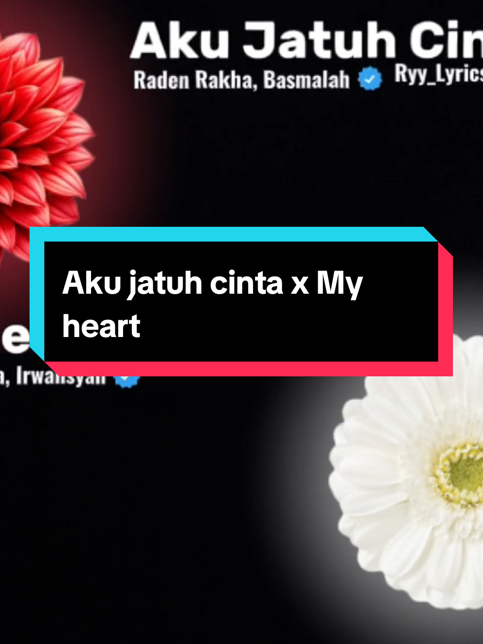 Aku jatuh cinta x My heart #lyricsmusic #liriklagu #fyp #creatorsearchinsights 