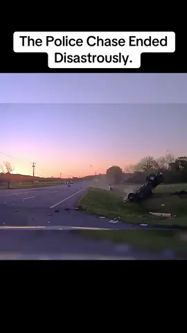 The Police Chase Ended Disastrously. #news #viral #fyp #cops #police 