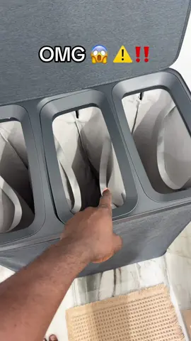 I love these 😍 2-Section Multi-Compartment Laundry Basket with Lid, Handles, Removable Inner Bags - Dustproof, Water-Resistant, Easy Install Laundry Organizer for Home Use #laundry #laundryhack #dirtyclothes #laundrybag #tiktokmademebuylt 