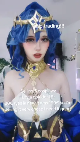 I'm in a desperate state rn okay lollll #genshin #laylagenshin #cosplay #cosplaytrade #sellingcosplay 