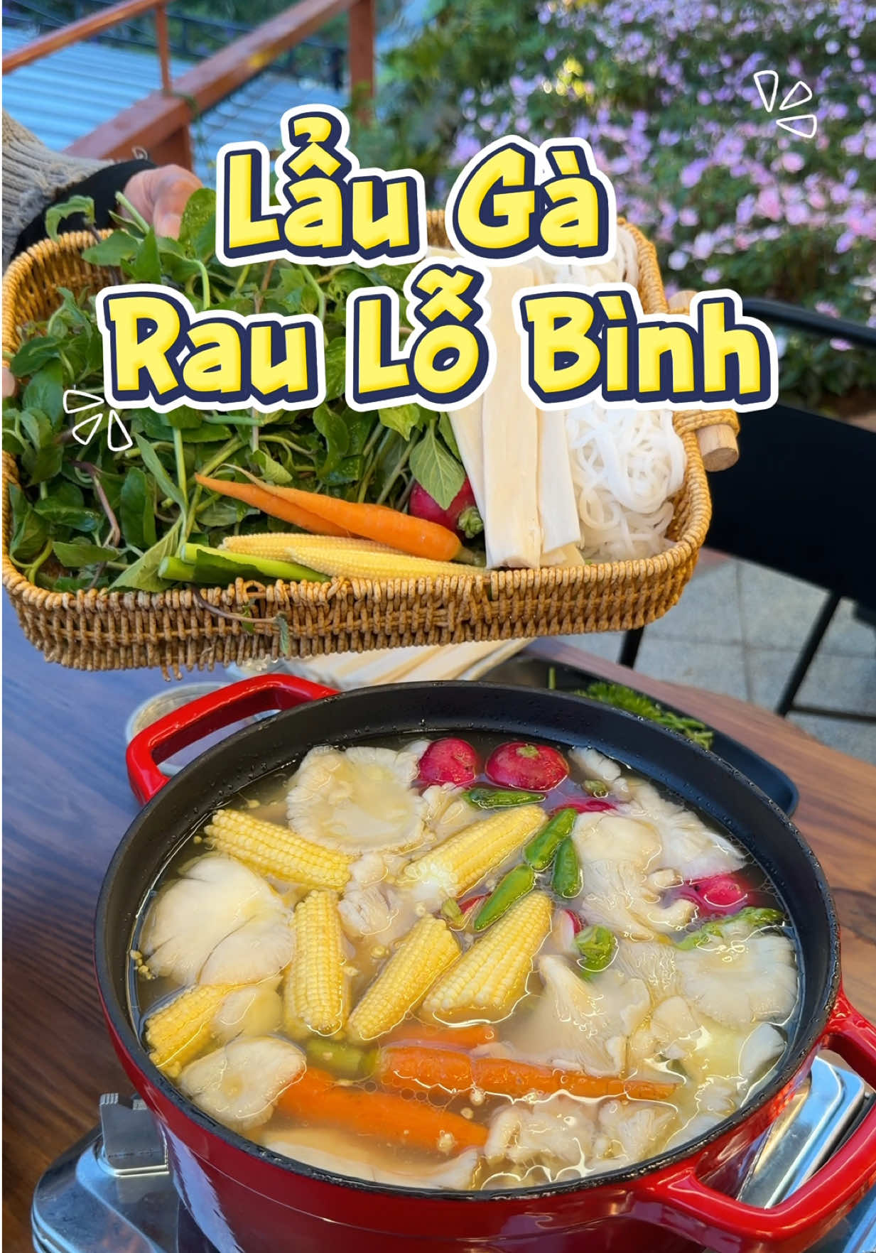 Lẩu gà rau lỗ bình hông? thèm quá à #dalat #local 