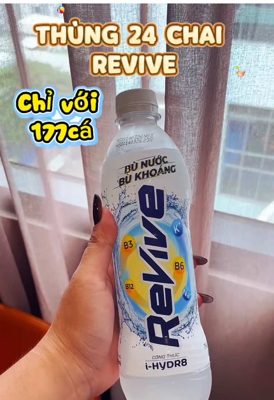 Thùng 24 Chai Nước Điện Giải Revive (500ml) #xuhuongtiktok #baphuccuatoro #revive #nuocdiengiai #bunuocbukhoang 