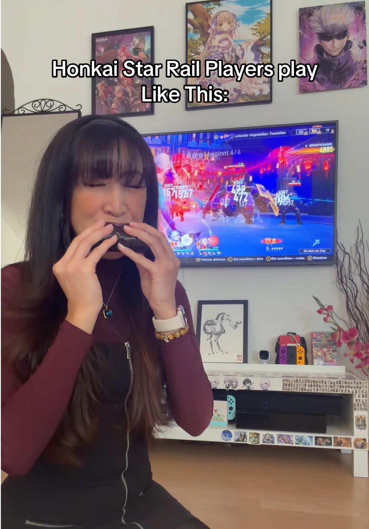 Eating while playing Honkai Star Rail is my favorite time of the day ❤️  #PaidPartnership #SideHustleLIVE #LIVEIncentiveProgram 