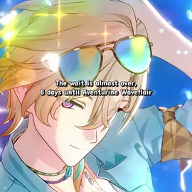 8 days until Aventurine Waveflair we’re so close #HonkaiStarRail #aventurinewaveflair #aventurine #fyp