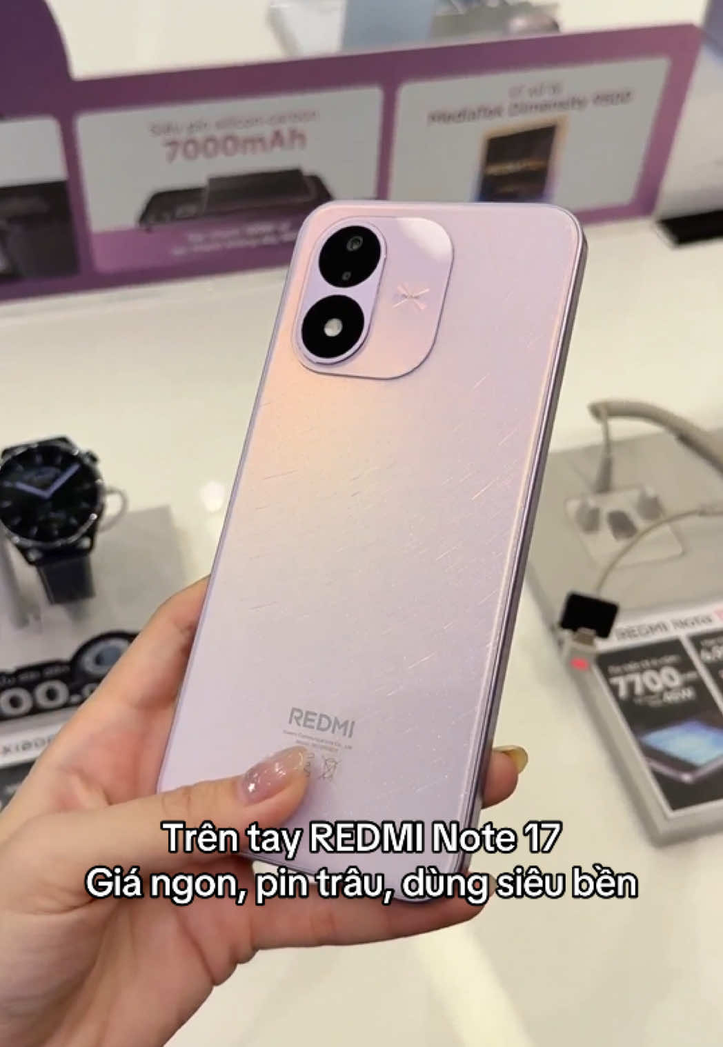 Cả nhà ai đã sở hữu Redmi Note 17 pin 7700mAh chưa ạ #xiaomi #redminote17  